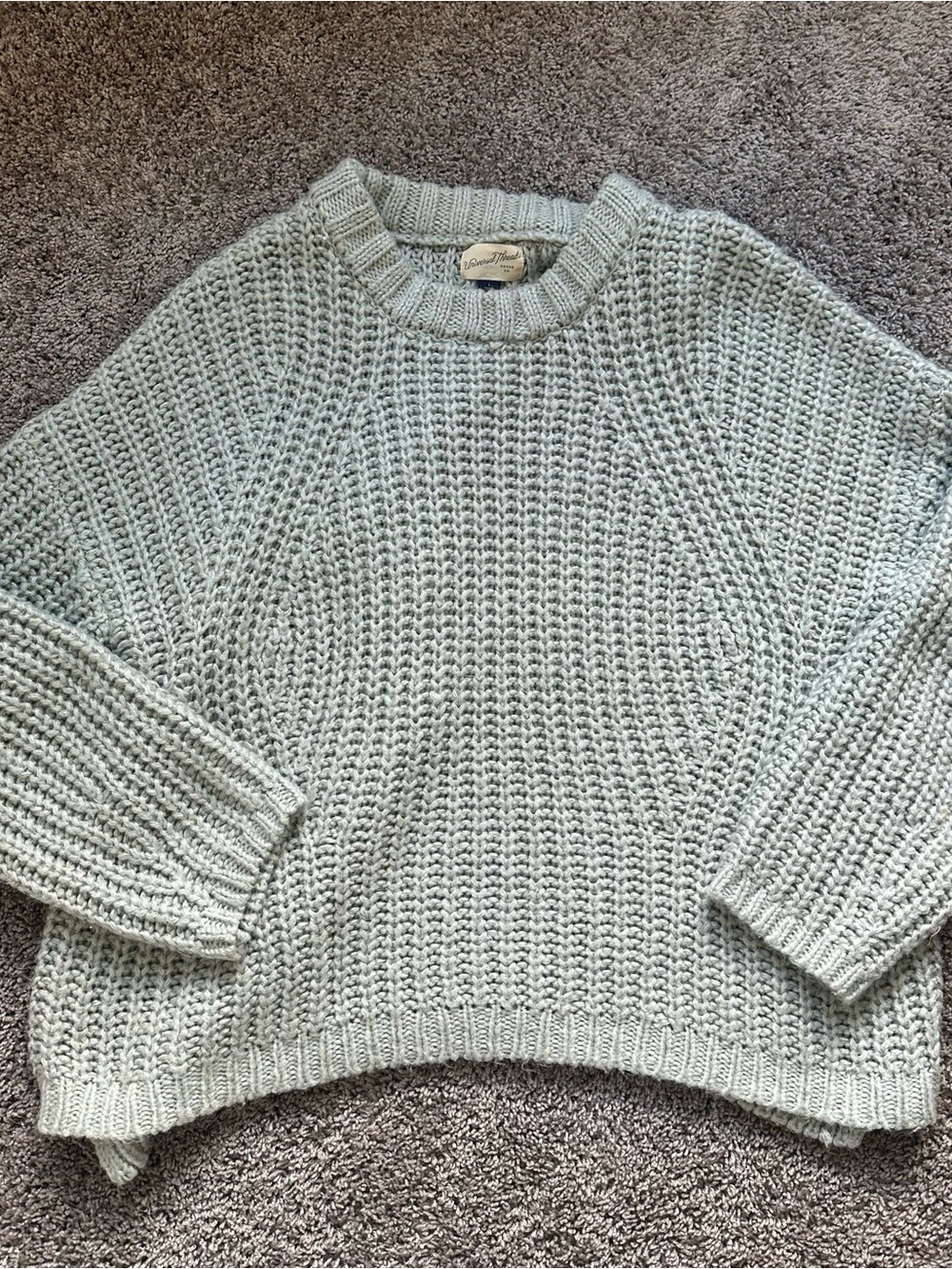 Universal Thread Chunky Crewneck Sweater - Sage
